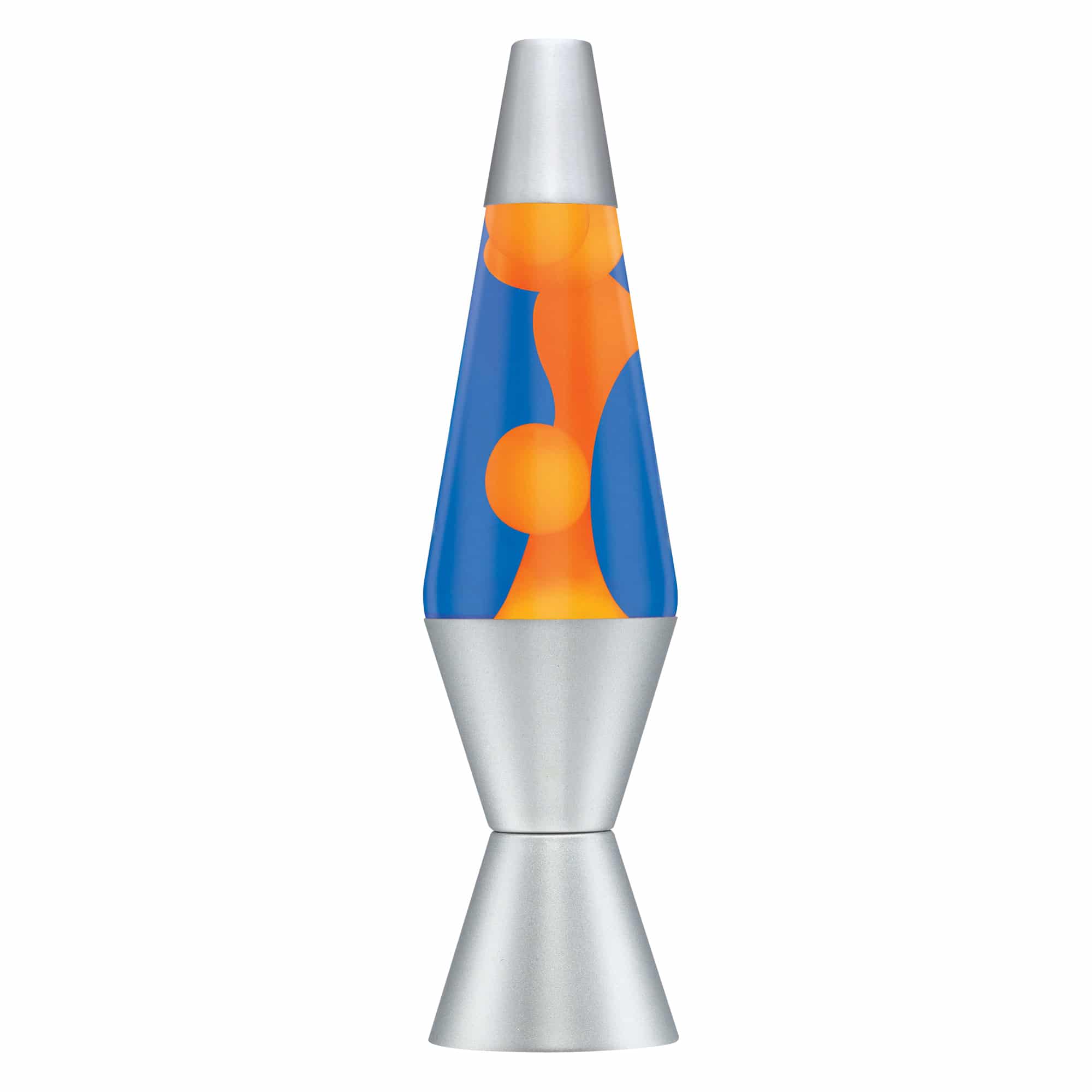 14.5?? LAVA Lamp ?C Orange/Blue/Silver