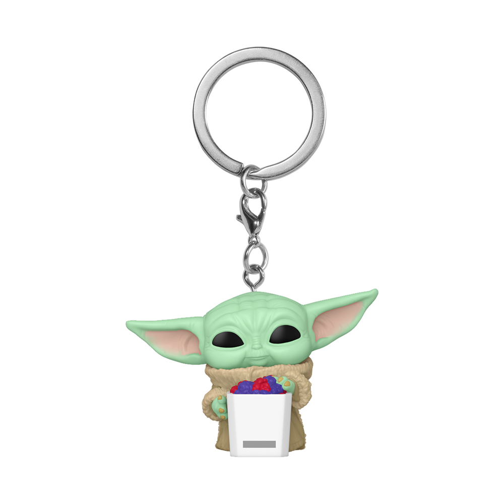 Pop! Keychain Grogu with Popcorn